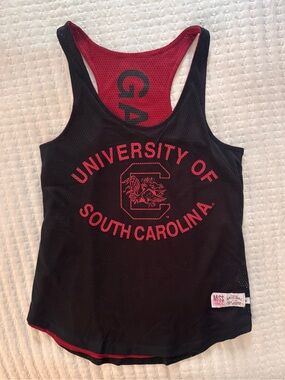 Miss Fanatic University of South Carolina Gamecocks reversible mesh jersey tank
